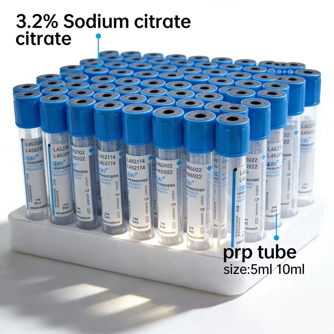Medical Lab Blood Test - 5ml/10ml Disposable Vacuum Blood Collection Tube